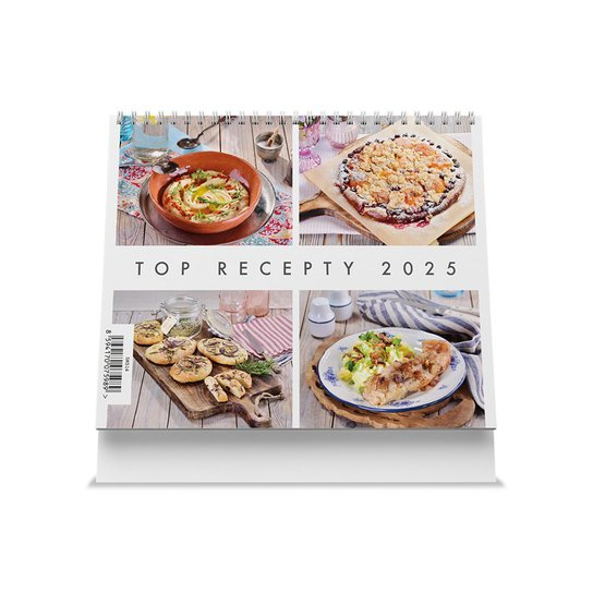 Top recepty 2025 - stolní kalendář -  Autor Neuveden
