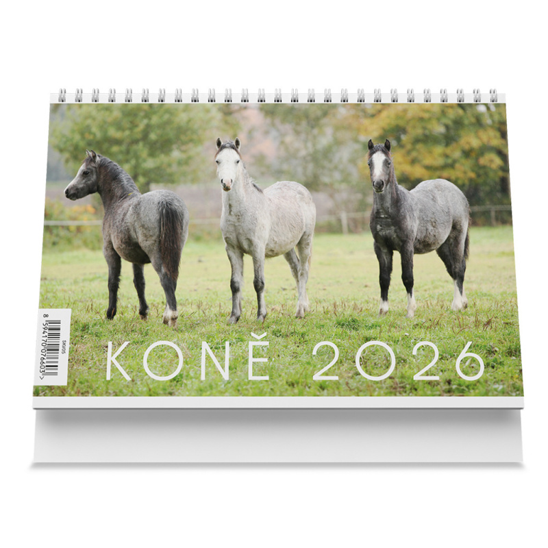 Koně 2026 - stolní kalendář
