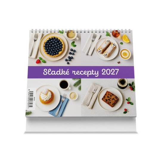 Sladké recepty 2027 - Stolní kalendář -  Autor Neuveden