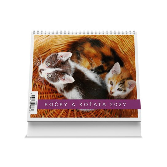 Kočky a koťata 2027 - Stolní kalendář -  Autor Neuveden