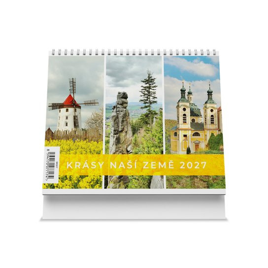 Krásy naší země 2027 - Stolní kalendář -  Autor Neuveden