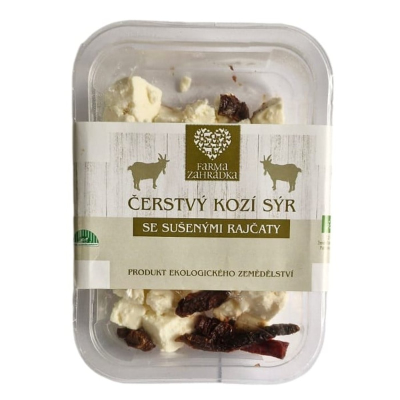 Kozí zahrádka BIO Čerstvý kozí sýr sušená rajčata