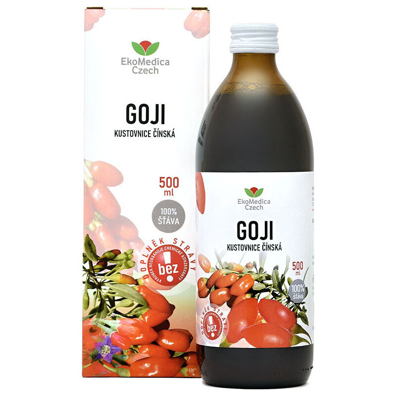 Ekomedica Goji Kustovnice čínská 100% šťáva 500 ml