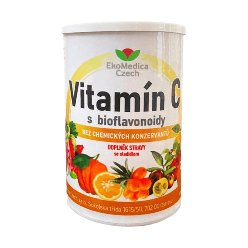 EKOMEDICA Vitamín C s bioflavonoidy 250 g
