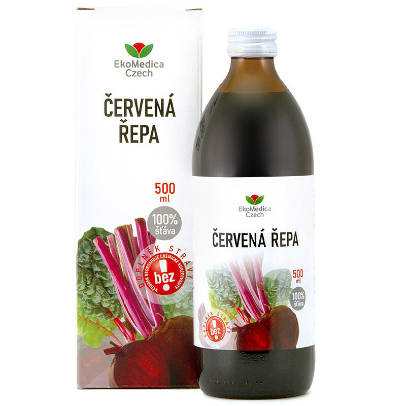 EKOMEDICA Červená řepa 500 ml
