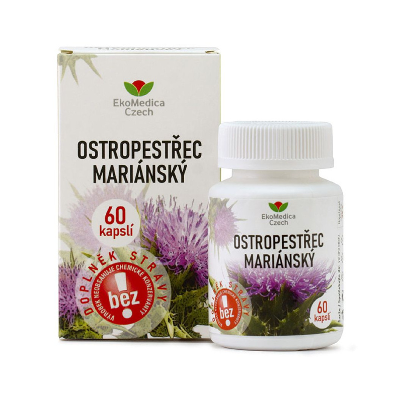 EKOMEDICA Ostropestřec 60 kapslí