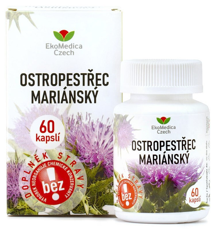 EKOMEDICA Ostropestřec 60 kapslí
