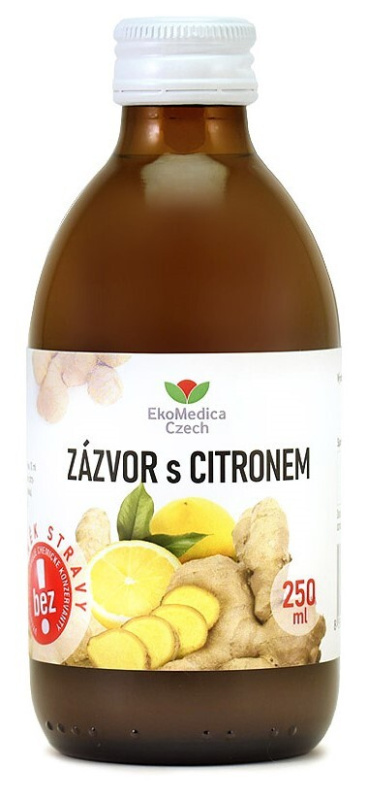 EKOMEDICA Zázvor s citronem 250 ml