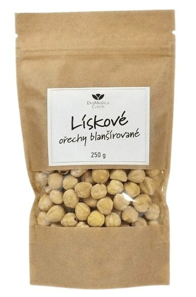 Lískové ořechy blanšírované 250g EkoMedica