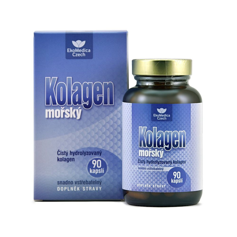 EKOMEDICA Kolagen mořský 90 kapslí