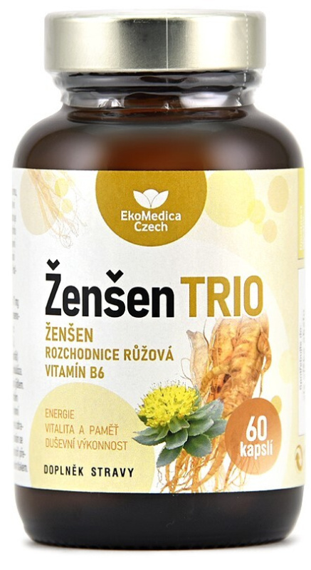 EKOMEDICA Ženšen TRIO 60 kapslí