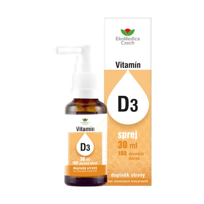 EKOMEDICA Vitamín D3 sprej 30 ml