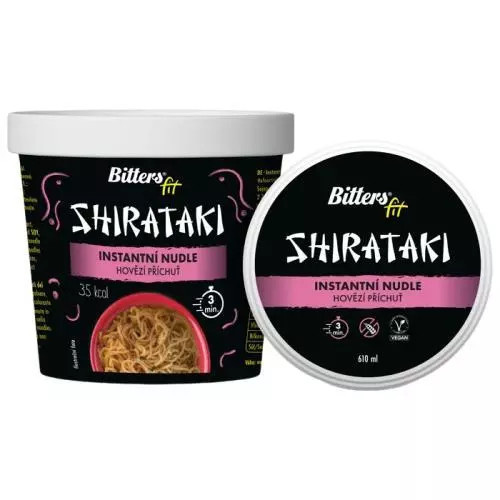 Bitters Shirataki nudle hovězí 610ml 205g