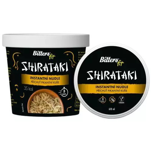 Bitters Shirataki nudle pikantní kuře 610ml 205g