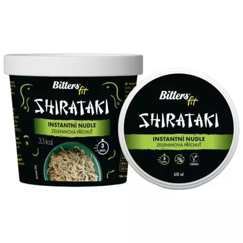 Bitters Shirataki nudle zeleninová 610ml 205g