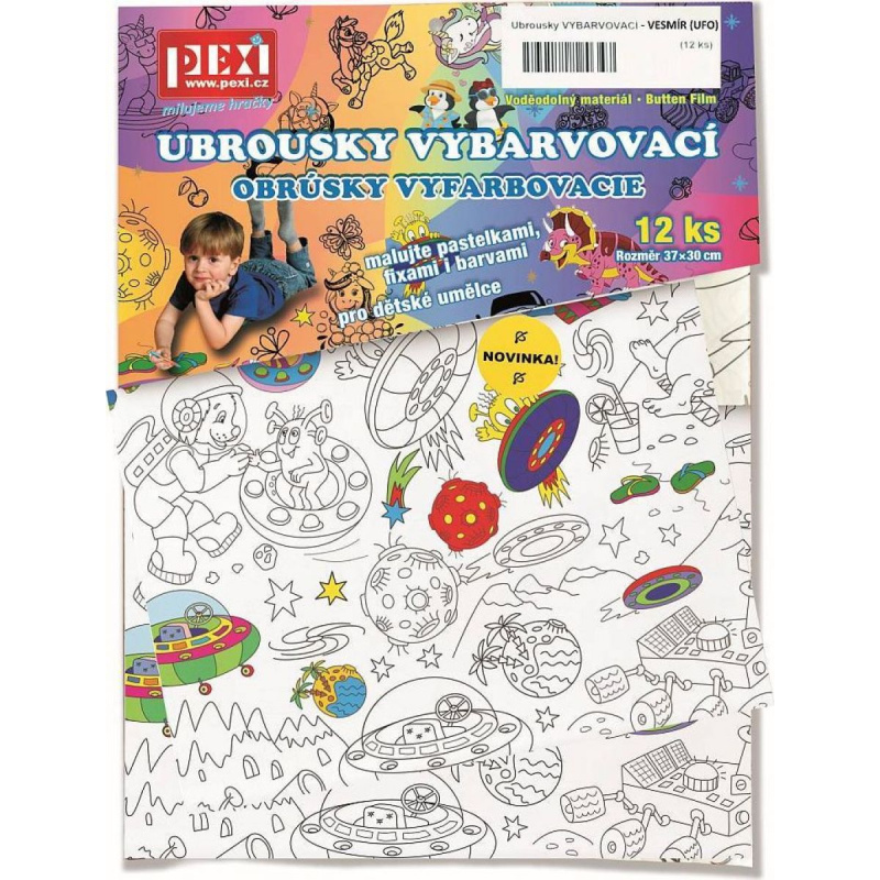 Pexi Vybarvovací ubrousky - Vesmír