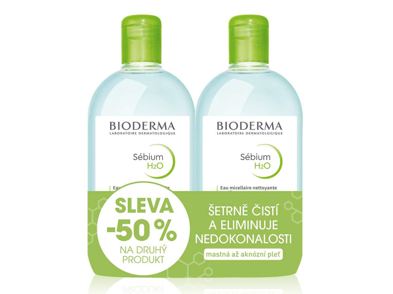 BIODERMA Sébium Micelární voda Výhodné balení 2x500 ml