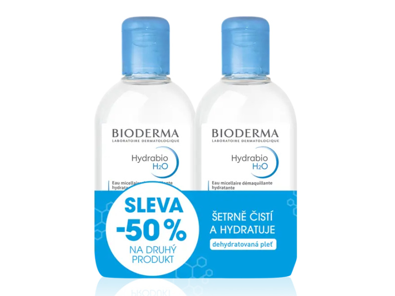 BIODERMA Hydrabio H2O Micelární voda Výhodné balení 1+1 250 ml