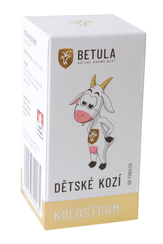BETULA Dětské kozí kolostrum, 120 tobolek