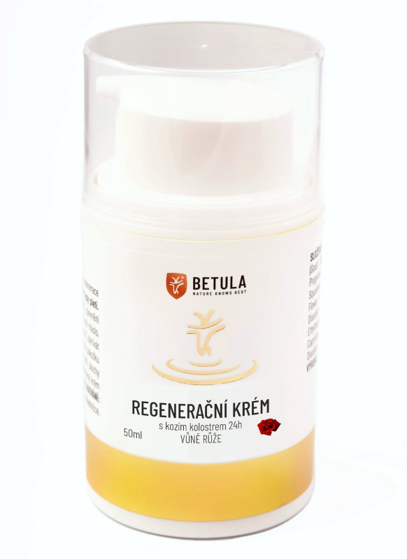 BETULA Regenerační krém s kozím kolostrem 24 H, vůně růže Varianta: 50 ml