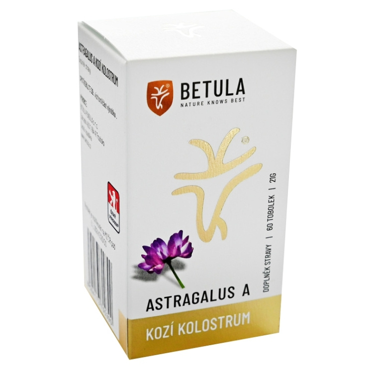 BETULA Astragalus a kozí kolostrum 60 tobolek 21 g
