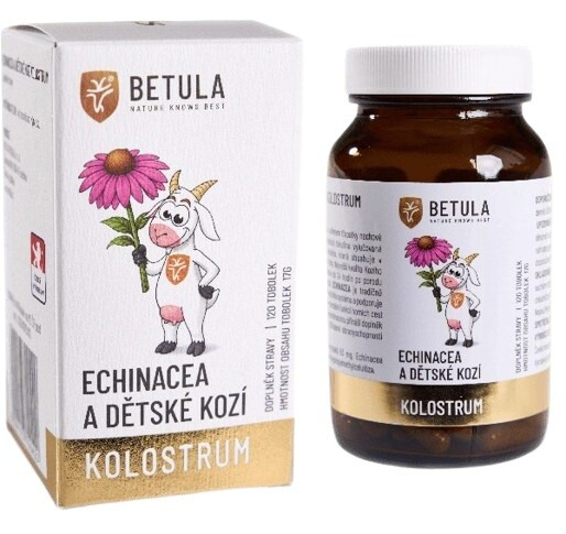 BETULA Echinacea a dětské kozí kolostrum 120 tobolek