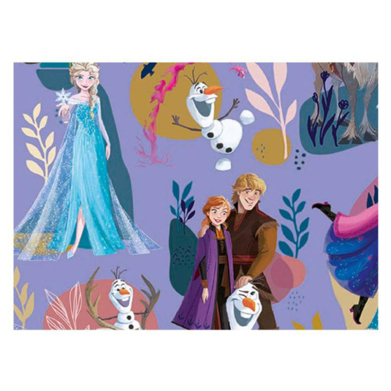 Disney Vánoční dárkový balicí papír 1×0,7 m, Frozen fialová