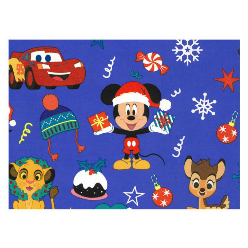Disney Vánoční dárkový balicí papír 1×0,7 m, Mickey Mouse