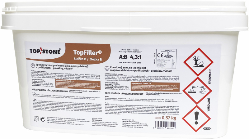Tmel výplňový TopStone TopFiller 3 kg