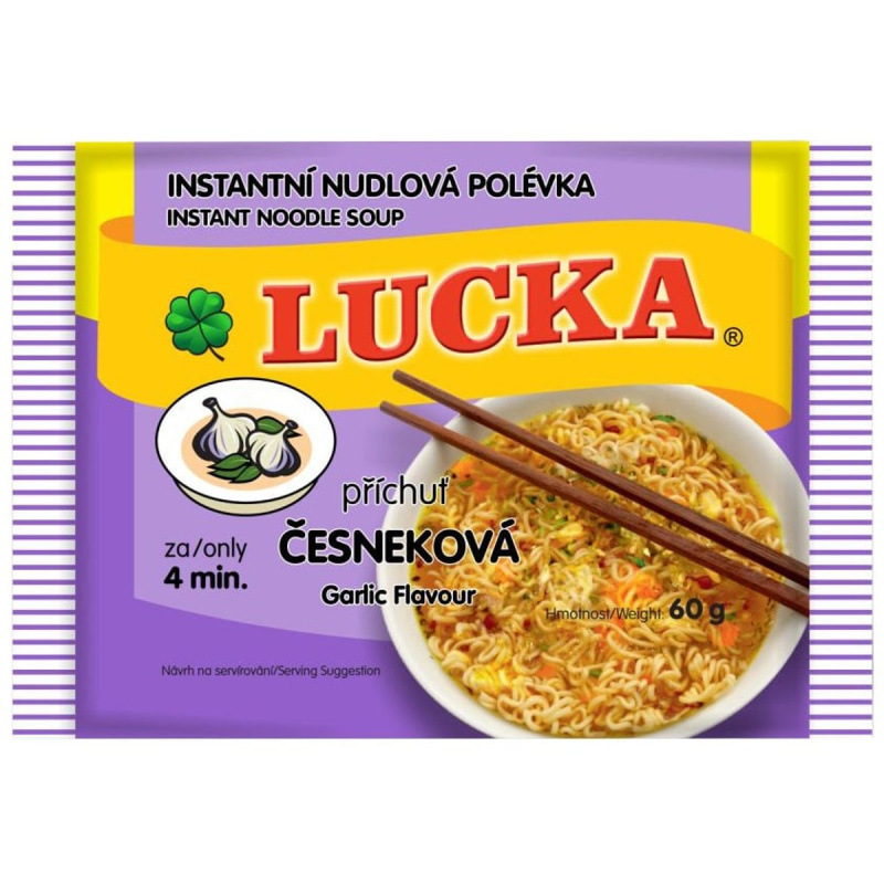 Lucka Instantní nudlová polévka česneková