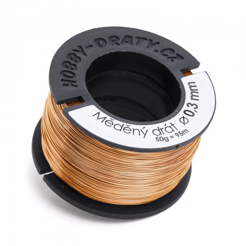 Hobby dráty Měděný drát 0,3/50g