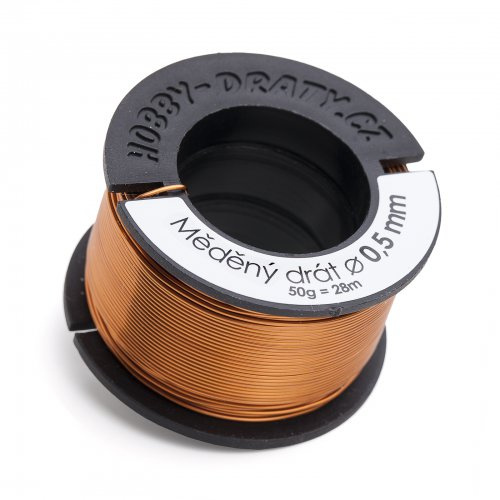 Hobby dráty Měděný drát 0,5/50g
