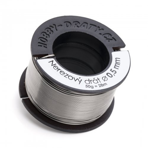 Hobby dráty Nerezový drát 0,5/50g