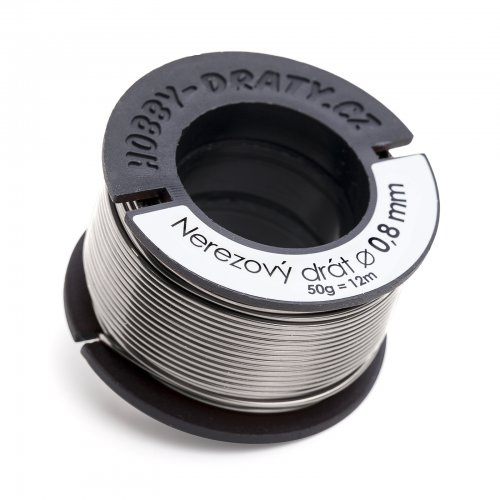Hobby dráty Nerezový drát 0,8/50g