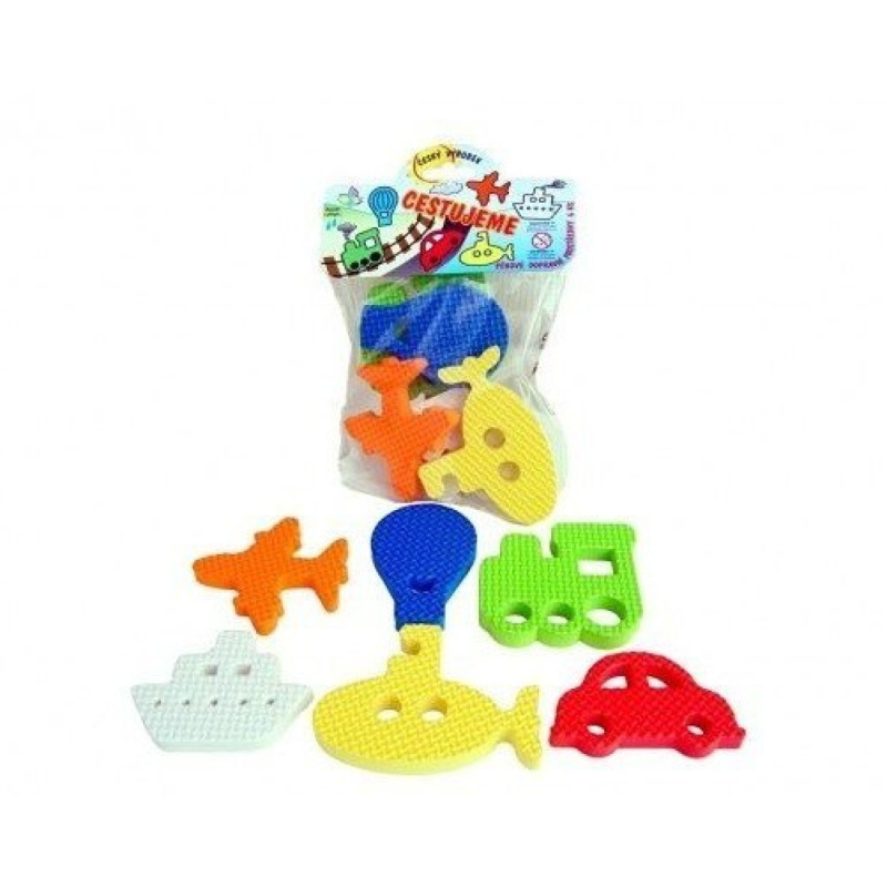 Teddies Vodolepky Pěnové dílky cestujeme