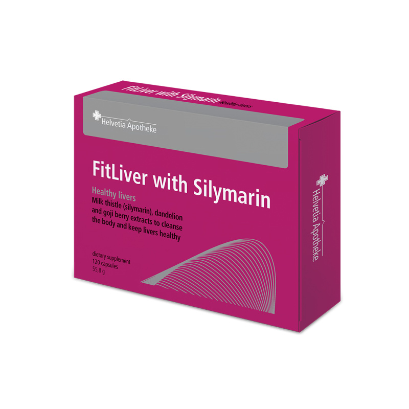 Helvetia Apotheke FitLiver with Silymarin 120 kapslí