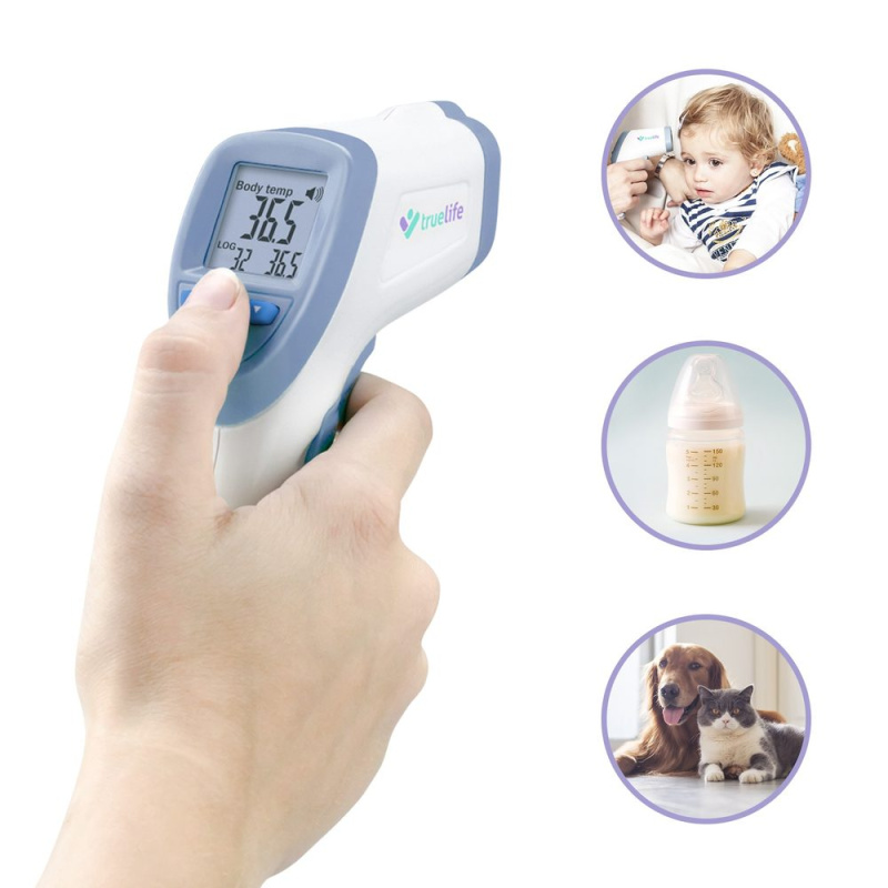 TrueLife Bezkontaktní teploměr CARE Q7 blue