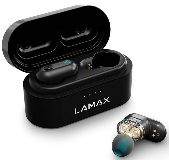 LAMAX Duals1 bezdrátová sluchátka černá