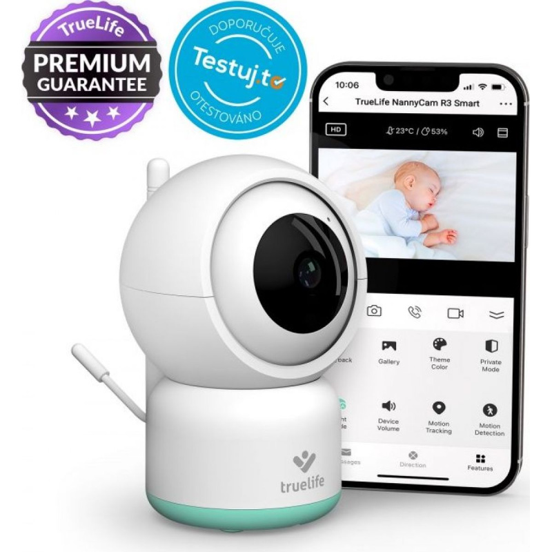 Smart rotační chůvička TrueLife NannyCam R3 Smart