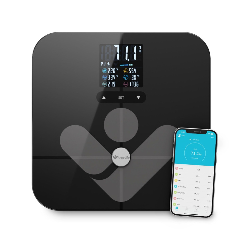 TrueLife FitScale W7 BT Black- váha