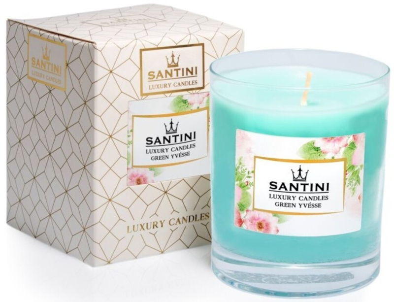 SANTINI Cosmetic Green Yvésse vonná svíčka 200 g