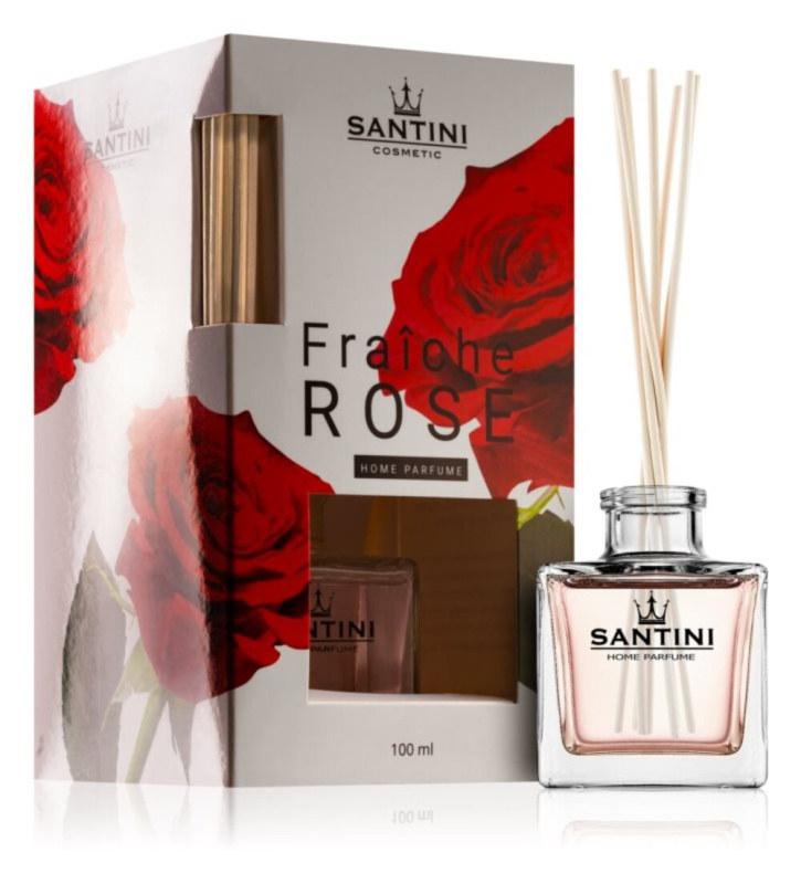 SANTINI Cosmetic Rose aroma difuzér s náplní 100 ml