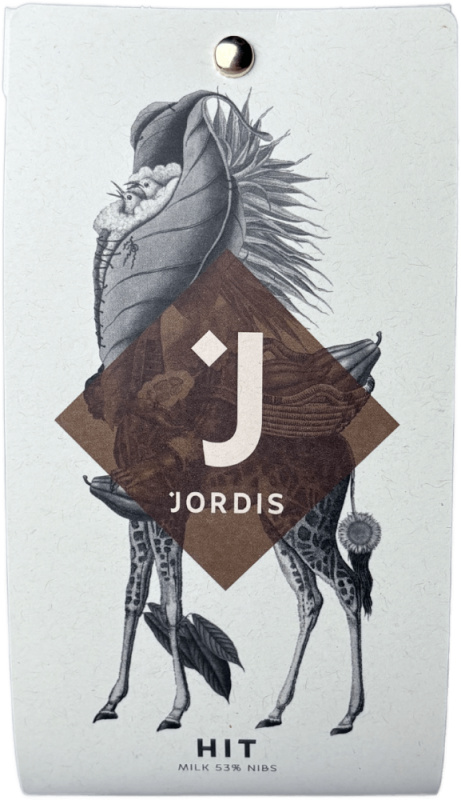 Jordi's Čokoláda mléčná 53% s kousky bobů Jordi's 50g