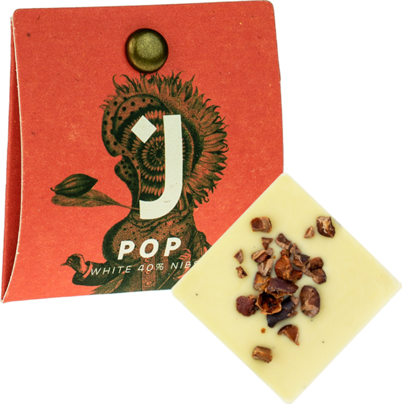 Jordi's Čokoláda Bílá 40% s kousky bobů Jordi's 4g