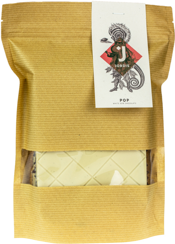 Jordi's Čokoláda bílá 40% s kousky bobů Jordi's 500g