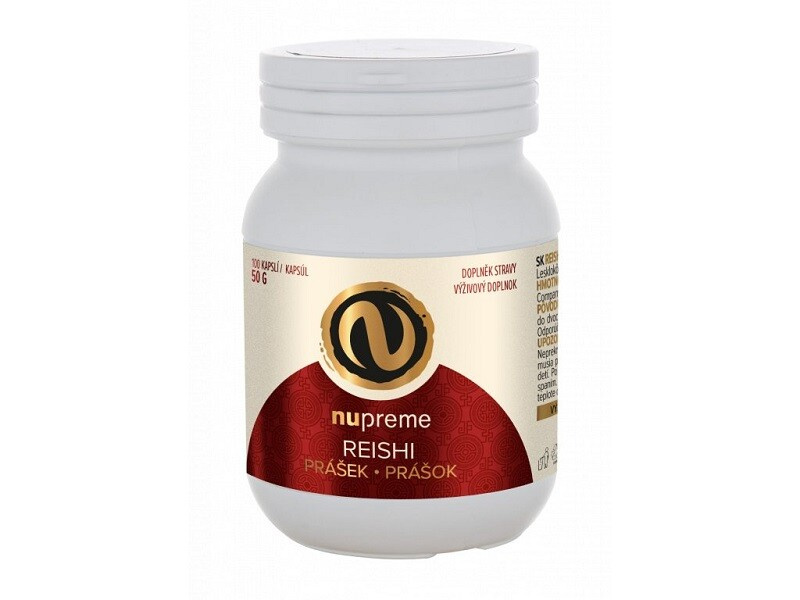NUPREME Reishi Biomasa 100 kapslí
