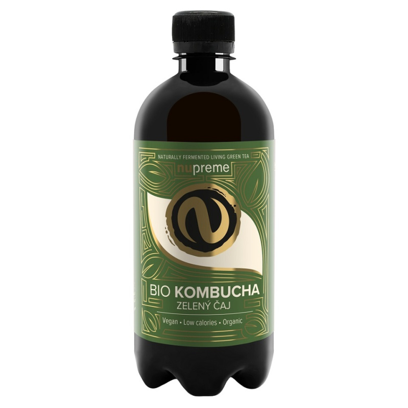NUPREME Kombucha zelený čaj BIO 400 ml