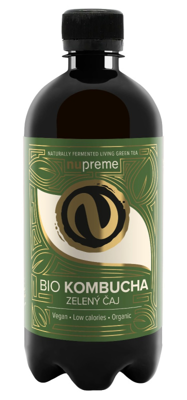 NUPREME Kombucha zelený čaj BIO 400 ml