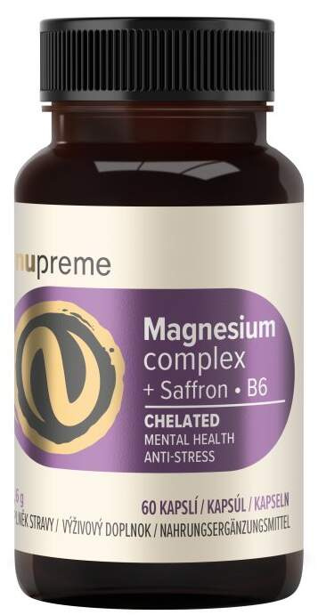 NUPREME Magnesium chelát + šafrán 60 kapslí