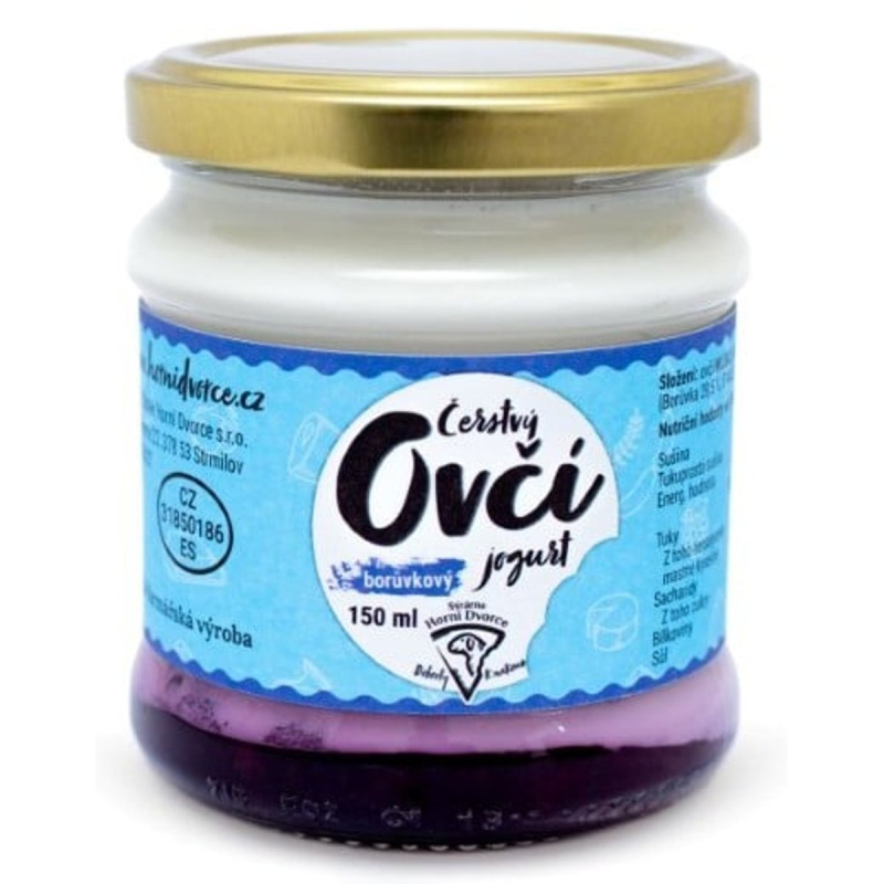 Statek Horní Dvorce Ovčí jogurt borůvkový